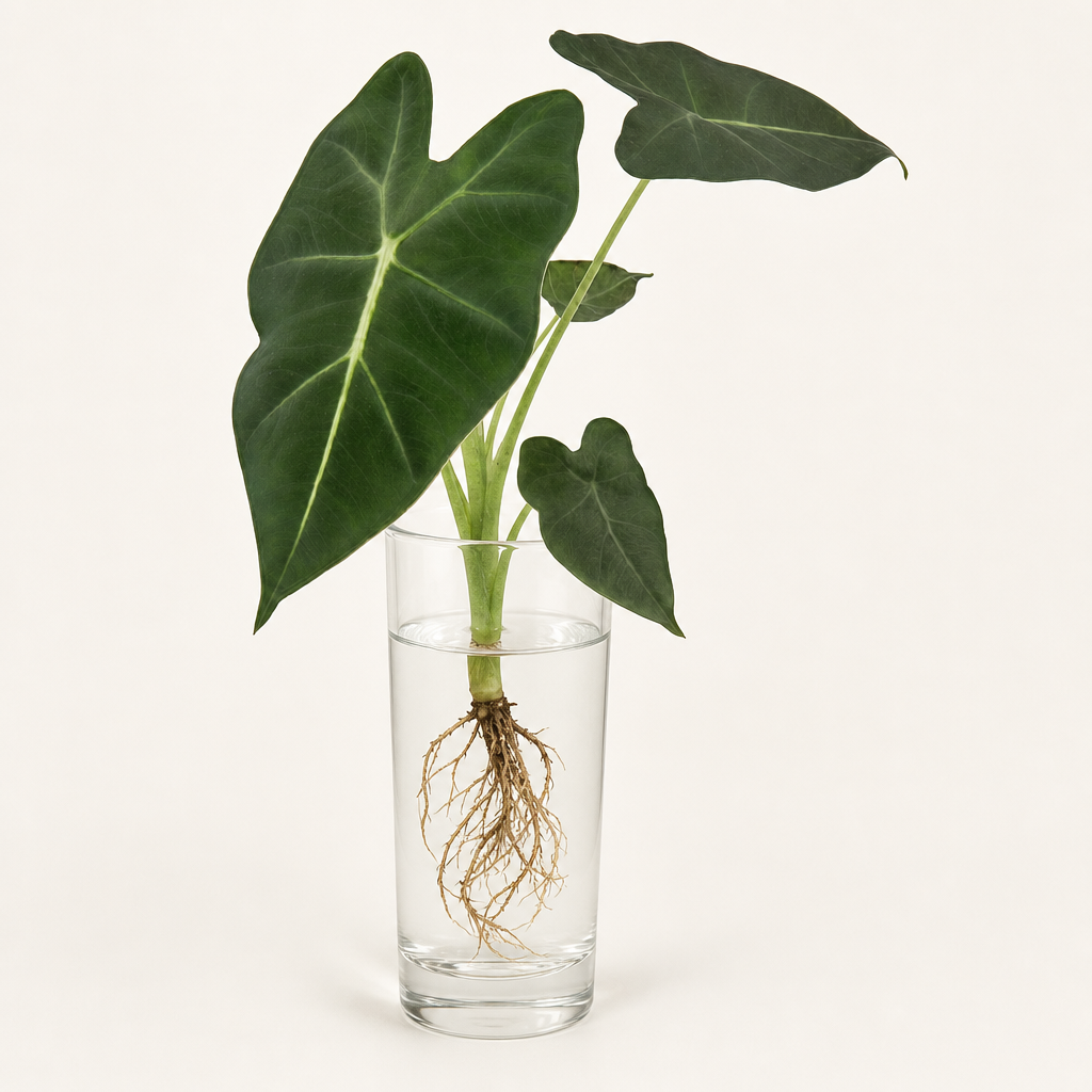 Alocasia Green Velvet hydroponic plant