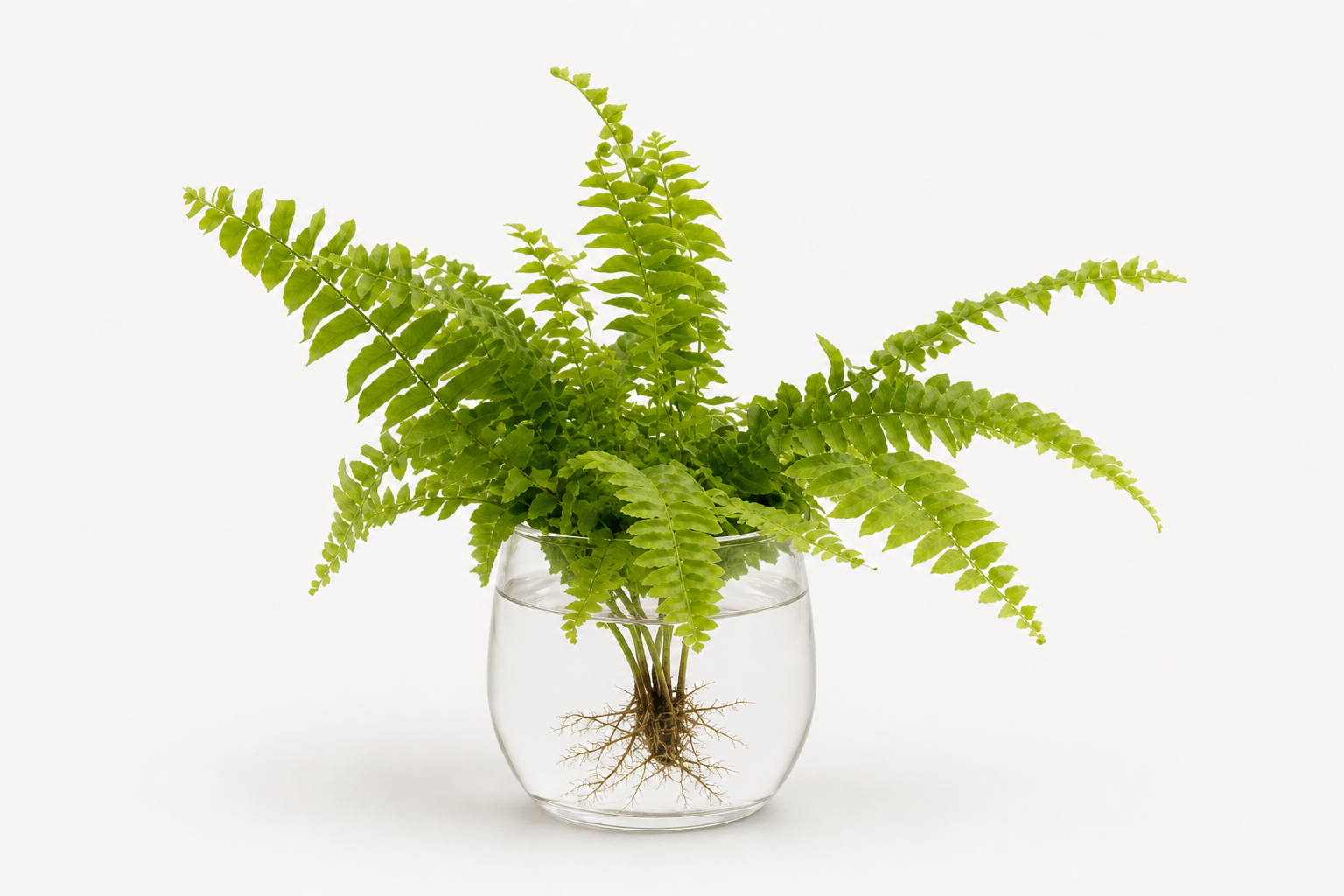 Boston Fern hydroponic plant